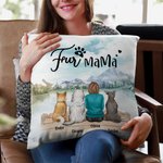 Personalizzato Godetevi lo scenario naturale insieme ai bambini di pelliccia con copertura del cuscino di lancio Regalo di Natale di compleanno per gl