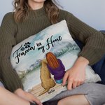 Personalized Forever In My Heart Landscape Throw Pillow Cover Birthday Anniversary Gift for Pet Owner