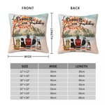 Personalized Life Is Better With Fur Baby Maple Leaves Throw Pillow Cover Birthday Gift for Dog Lovers