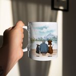 Personalizada La vida es mejor con los bebés de piel Paisaje Blanco y Color Interior Taza de Cerámica con Nombre 11/15 oz Regalo para los amantes del  2