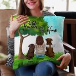 Personalized Forever In My Heart Throw Pillow Cover Birthday Gift for Dog Lovers Owners