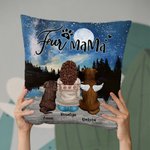 Personalizado Disfrutar del cielo estrellado junto con los bebés de peluche Throw Funda de almohada Cumpleaños Regalo de Navidad para los amantes del 