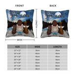 Personalizado Disfrutar del cielo estrellado junto con los bebés de peluche Throw Funda de almohada Cumpleaños Regalo de Navidad para los amantes del 