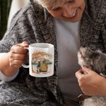 Spersonalizowany kubek ceramiczny z imieniem Pies Mama Tata Biały i kolorowy kubek ceramiczny z imieniem 11 uncji i 15 uncji Prezent urodzinowy dla miłośników psów