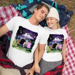Personnalisé Let Us Go Camping T-shirt adulte et T-shirt enfant Cadeau d'anniversaire pour la famille