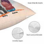 Personalized Playing with My Furry Friends Under The Maple Tree Background Throw Pillow Cover Birthday Christmas Gift for Dog Lovers