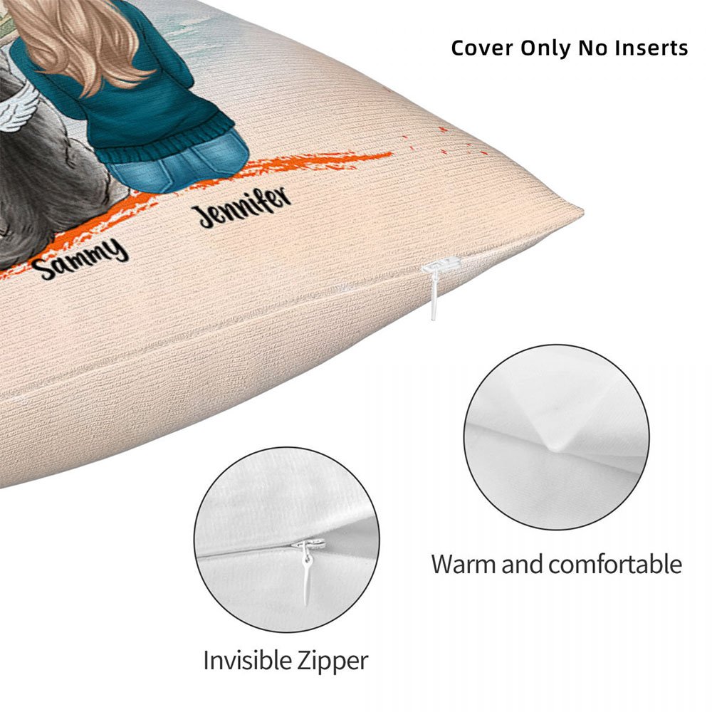 Funda de almohada personalizada Life Is Better With A Dog (La vida es mejor con un perro) Regalo de cumpleaños y Navidad para los amantes de los perro 7