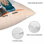 Funda de almohada personalizada Life Is Better With A Dog (La vida es mejor con un perro) Regalo de cumpleaños y Navidad para los amantes de los perro 7