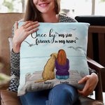 Personalized My Dog Forever In My Heart Throw Pillow Cover Birthday Christmas Gift for Dog Owners