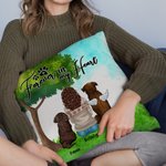 Personalized Forever In My Heart Throw Pillow Cover Birthday Gift for Dog Lovers Owners