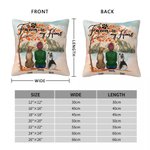 Personalized Forever In My Heart Throw Pillow Cover Birthday Remembrance Gift for Dog Lovers