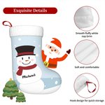 Personalizzato Natale pupazzo di neve calza invernale fiocco di neve appeso ornamento camino albero decorazione regalo di Natale per la famiglia bambi