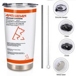 Bicchiere in acciaio inox da 20 oz personalizzato con nome Regalo di Natale Regalo per la settimana dell'infermiere