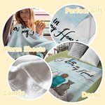 Personalized Forever In My Heart Blanket Christmas Gift Birthday Gift for Dog Lovers