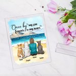 Personalised Once By My Side Forever In My Heart Acrylic Plaque Home Decoration Birthday Christmas Remembrance Gift for Pet Lover