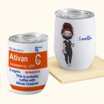 Bicchiere da 12 once in acciaio inox per infermieri personalizzato con nome infermiere Settimana del medico Regalo per il personale medico