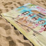 Personalisiertes Strandtuch mit Zitat „Besties Forever Not Sisters By Blood But Sisters By Heart“ Super Saugfähig Geschenke für Freundin Schwester