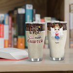 Spersonalizowany zakrzywiony kubek przyjaźni Just One More Chapter 30oz Prezent świąteczny dla kobiet czytających książki
