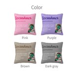 Personalized Dictionary Word Meaning Definition Throw Pillow Cover with Photo Multicolour Home Decor Birthday Christmas Gift for Family Grandparents