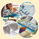 Personalized Life Is Better With Fur Baby Blanket Birthday Gift for Dog Lovers