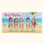 Personalized Comfortable Best Bitches Beach Towel Birthday Gifts for Friends