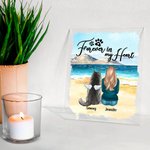 Placa acrílica personalizada con alas de ángel para cachorro Decoración para el hogar Cumpleaños Regalo conmemorativo para dueño de mascota