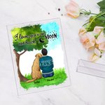 Personalized I Love You To The Moon And Back Acrylic Plaque Home Decoration Birthday Christmas Gift for Dog Owner