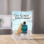 Personalised Colourful Dog & Me Acrylic Plaque Home Decoration Birthday Christmas Gift for Pet Owner