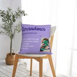 Personalized Dictionary Word Meaning Definition Throw Pillow Cover with Photo Multicolour Home Decor Birthday Christmas Gift for Family Grandparents