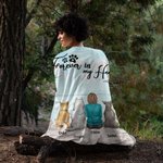 Personalized Forever In My Heart Blanket Christmas Gift Birthday Gift for Dog Lovers