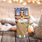 Personalized Just One More Chapter 30oz Curved Tumbler Christmas Book Reader Gift for Women Girls Book Lovers