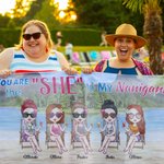 Serviette de plage personnalisée We Are Talking about Friendship on The Beach Cadeaux d'anniversaire pour les amis