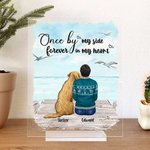 Personalised Colourful Dog & Me Acrylic Plaque Home Decoration Birthday Christmas Gift for Pet Owner