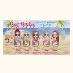 Asciugamano da spiaggia personalizzato Best Bitches Regali di compleanno per gli amici