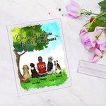Personalised Once By My Side Forever In My Heart Acrylic Plaque Birthday Memorial Gift for Pet Owner