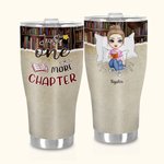 Spersonalizowany zakrzywiony kubek przyjaźni Just One More Chapter 30oz Prezent świąteczny dla kobiet czytających książki
