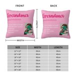 Personalized Dictionary Word Meaning Definition Throw Pillow Cover with Photo Multicolour Home Decor Birthday Christmas Gift for Family Grandparents
