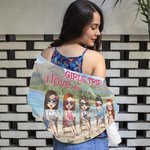 Serviette de plage personnalisée I Love You To The Beach And Back avec nom Cadeaux d'anniversaire pour amis Sisters