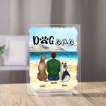 Personalised Dog Dad Acrylic Plaque Home Decoration Birthday Christmas Gift for Pet Owner