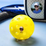 Personalized 40 Holes Pickleball with Name Photo and Logo Birthday Sports Gift for Pickleball Lovers
