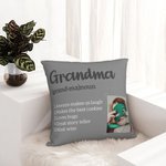 Personalized Dictionary Word Meaning Definition Throw Pillow Cover with Photo Multicolour Home Decor Birthday Christmas Gift for Family Grandparents