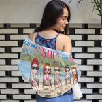 Serviette de plage personnalisée We Are Talking about Friendship on The Beach Cadeaux d'anniversaire pour les amis