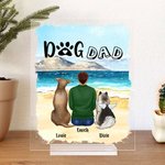 Personalised Dog Dad Acrylic Plaque Home Decoration Birthday Christmas Gift for Pet Owner