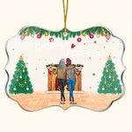 Henkilökohtainen Besties ystävä ikuisesti epäsäännöllinen muoto akryyli Ornamentti joululahja ystävälle sisarelle Sisko