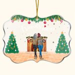 Henkilökohtainen Friends Forever Epäsäännöllinen muoto akryyli Ornamentti joululahja ystävälle Sisko