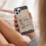 Personalized Just One More Chapter Cell Phone Case with Name Birthday Christmas Reading Gift for Sister Mom Friend Book Lover