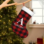 Bas de Noël Personnalisé avec Nom et Initiale Décoration Noël Cadeau Noël pour Ami ou Famille