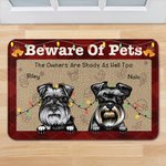 Personalized The Owners Are Shady As Hell Too Door Mat Christmas Gift Birthday Gift for Pet Dog Cat Lover