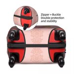 Personalized Just A Girl Boy Who Loves Traveling Luggage Protective Cover Fits 18-32 Inches Suitcase with Concealed Zipper Gift for Travel Lover