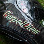 Personalized Name Motorbike Waterproof Helmet Decal Sticker Set of 2 Gift for Motorbike Lovers